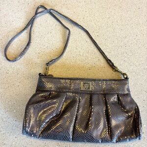 Elegant Silver Women's Bag by Anne Klein